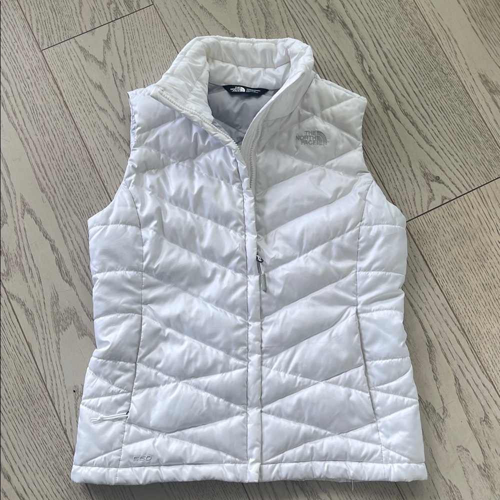 The North Face Quilted White Vest